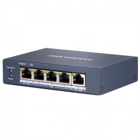 DS-3E0105P-E HIKVISION POE SWITCH 5 ΘΥΡΩΝ