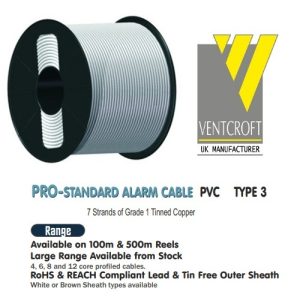 VENTCROFT  PRO VEC-4W/100M ΚΑΛΩΔΙΟ ΣΥΝΑΓΕΡΜΟΥ ΑΣΠΡΟ